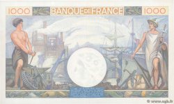 1000 Francs COMMERCE ET INDUSTRIE Petit numéro FRANCIA  1940 F.39.01 FDC