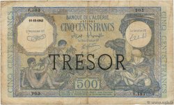 500 Francs ALGÉRIE FRANCE  1943 VF.09.01 VG