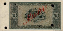 50 Reichsmark Spécimen GERMANY Dresden 1924  VF+