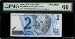 2 Reais Spécimen BRAZIL  2001 P.249s UNC-