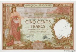 500 Francs DJIBOUTI  1927 P.09aE UNC