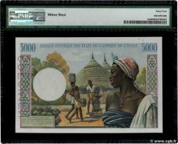 5000 Francs Spécimen ESTADOS DEL OESTE AFRICANO  1959 P.005s SC+