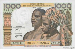 1000 Francs STATI AMERICANI AFRICANI  1977 P.603Hn AU