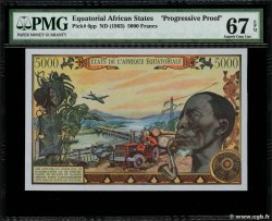 5000 Francs Épreuve EQUATORIAL AFRICAN STATES (FRENCH)  1962 P.06p UNC-