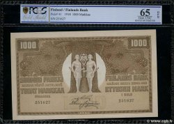 1000 Markkaa FINLAND  1918 P.041 UNC
