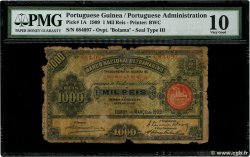 1000 Reis PORTUGUESE GUINEA Bolama 1909 P.001A q.B