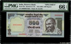 500 Rupees Spécimen INDIA  1996 P.092as UNC
