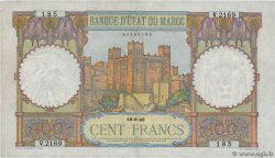 100 Francs MAROKKO  1946 P.20 VZ