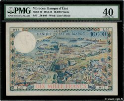10000 Francs MOROCCO  1953 P.50a VF+