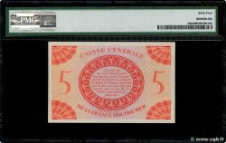 5 Francs ISOLA RIUNIONE  1943 P.36 q.FDC