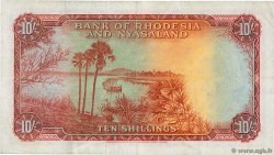 10 Shillings RHODESIA AND NYASALAND (Federation of)  1961 P.20b VF