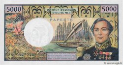 5000 Francs TAHITI  1985 P.28d AU+