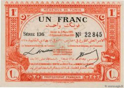 1 Franc TUNISIA  1920 P.49 q.FDC