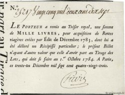 1000 Livres FRANKREICH  1783 