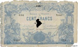 100 Francs type 1862 - Bleu à indices Noirs FRANKREICH  1872 F.A39.08
