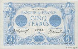 5 Francs BLEU FRANCIA  1915 F.02.23 SPL+