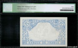 5 Francs BLEU FRANCIA  1916 F.02.35 SPL