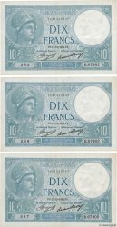 10 Francs MINERVE Consécutifs FRANCE  1936 F.06.17 VF