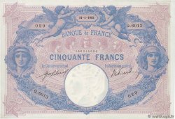 50 Francs BLEU ET ROSE FRANKREICH  1915 F.14.28