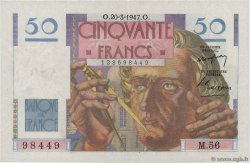 50 Francs LE VERRIER FRANCIA  1947 F.20.07