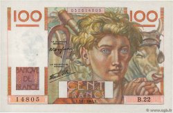 100 Francs JEUNE PAYSAN FRANKREICH  1945 F.28.01 VZ