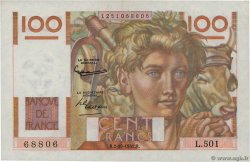 100 Francs JEUNE PAYSAN filigrane inversé FRANKREICH  1952 F.28bis.01