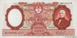 10000 Pesos ARGENTINA  1961 P.281b UNC-