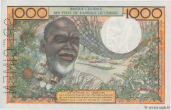 1000 Francs Spécimen WEST AFRIKANISCHE STAATEN  1963 P.004s VAR fST+