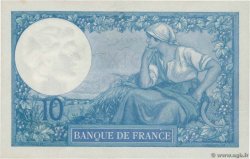 10 Francs MINERVE FRANCE  1916 F.06.01 AU