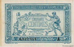 50 Centimes TRÉSORERIE AUX ARMÉES 1917 FRANKREICH  1917 VF.01.01 fST