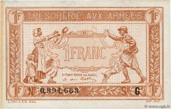 1 Franc TRÉSORERIE AUX ARMÉES 1917 FRANKREICH  1917 VF.03.07