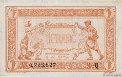 1 Franc TRÉSORERIE AUX ARMÉES 1919 FRANCIA  1919 VF.04.04