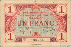 1 Franc FRENCH EQUATORIAL AFRICA  1917 P.02a