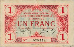1 Franc AFRIQUE ÉQUATORIALE FRANÇAISE  1917 P.02b SS