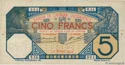 5 Francs FRENCH WEST AFRICA  1904 P.05 var SS