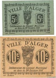 5 et 10 Centimes ALGERIEN Alger 1916 GB.25 et 26