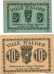 5 et 10 Centimes ALGERIA Alger 1917 GB.27 et 31