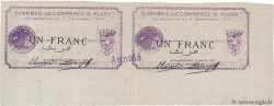 1 Franc Fauté ALGERIA Alger 1914 JP.137.01