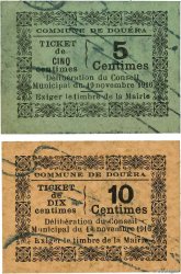5 et 10 Centimes ALGERIA Douéra 1922 JPCV.01 et 02 AU
