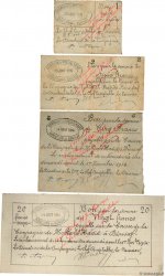 1, 2, 5 et 20 Francs ARGELIA Bénisaf 1914 K.302, 303, 305 et 306