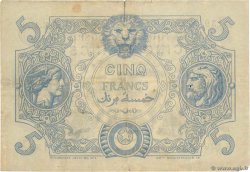 5 Francs ALGERIA  1909 P.071a VF