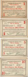 1, 2, 5 et 10 Francs BELGIEN Tournai 1914 P.-