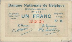 1 Franc BELGIO  1914 P.081