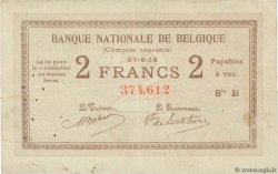 2 Francs BÉLGICA  1914 P.082