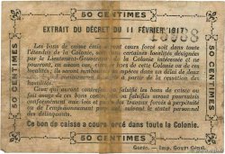 50 Centimes IVORY COAST  1917 P.01a VG