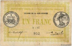 1 Franc IVORY COAST  1917 P.02a