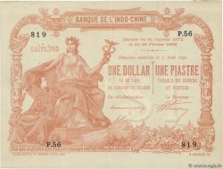1 Dollar - 1 Piastre INDOCHINE FRANÇAISE  1891 P.005 SUP