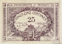 25 Centimes MONACO  1920 P.02b SC+