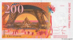 200 Francs EIFFEL Sans STRAP Fauté FRANCE  1996 F.75f4.03 SPL