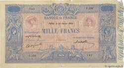 1000 Francs BLEU ET ROSE FRANCE  1893 F.36.05 pr.TB